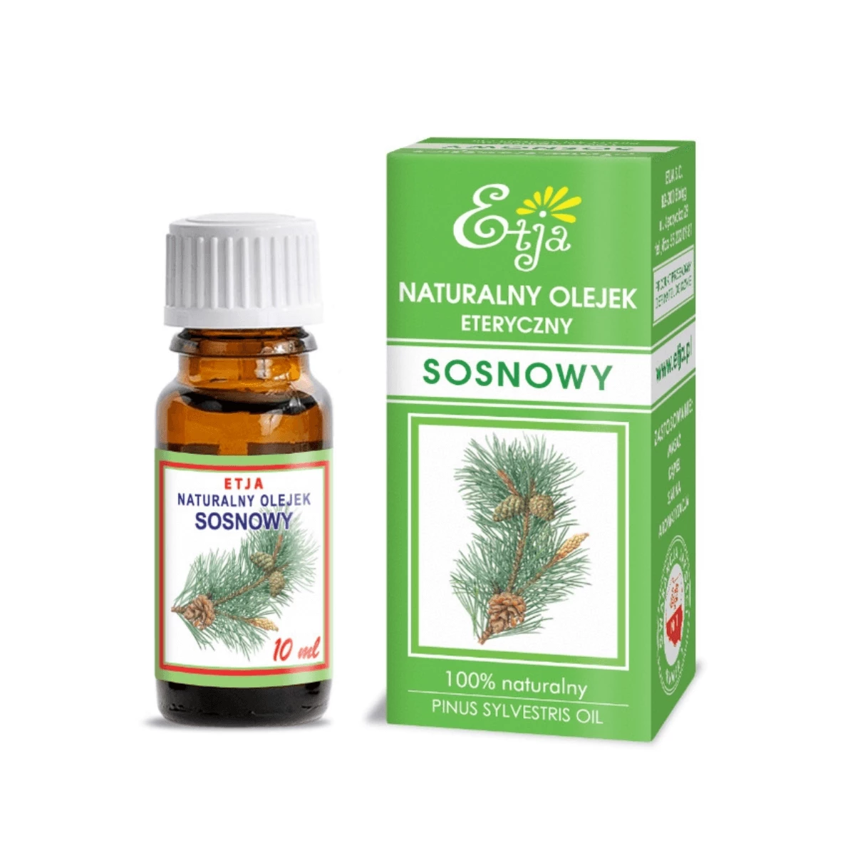 ETJA Naturalny Olejek Eteryczny Sosnowy 10 ml