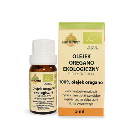 MEDI-FLOWERY Olejek Oregano 100% Ekologiczny 5 ml