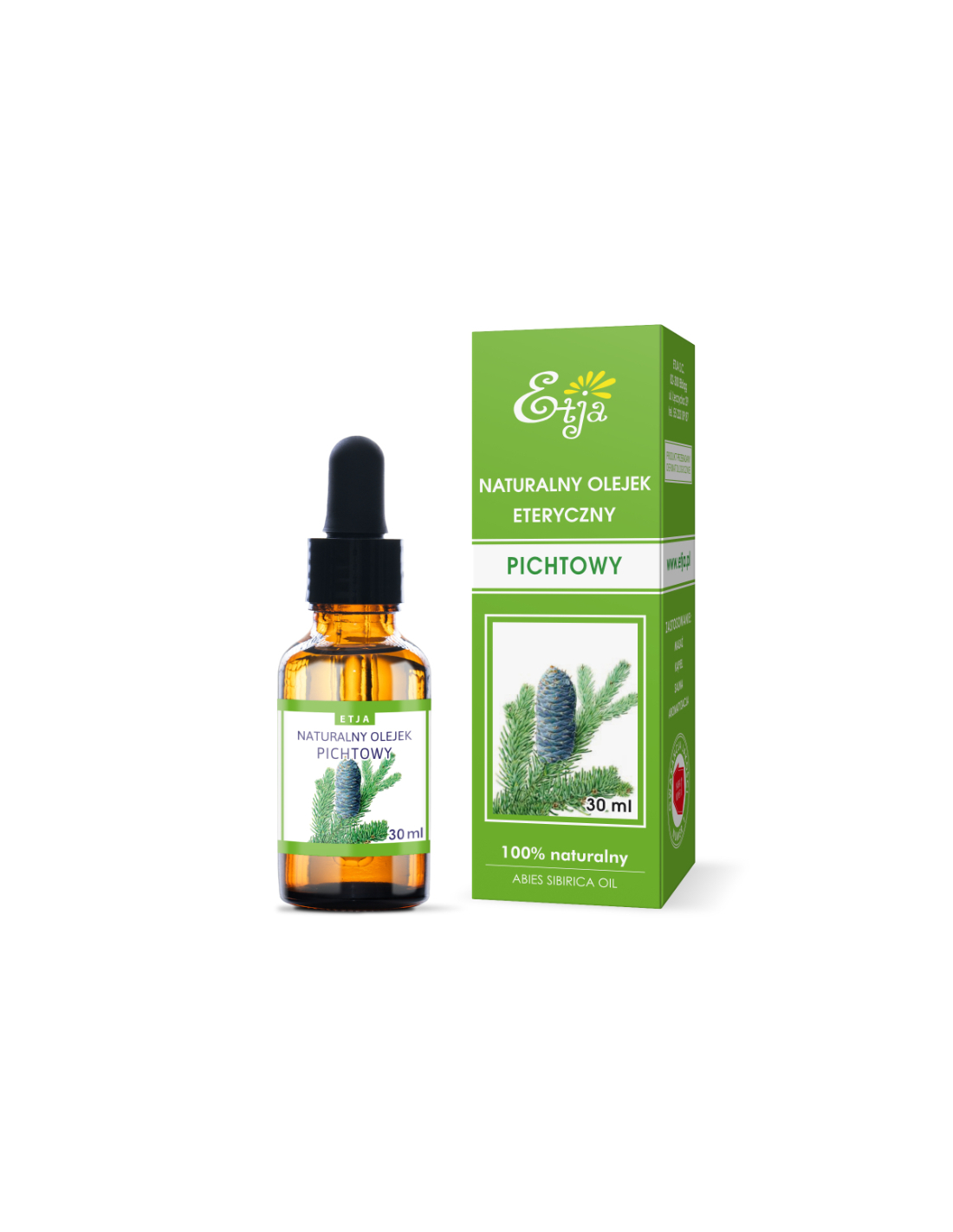 ETJA Olejek Pichtowy 100% Naturalny – jodła syberyjska, 30 ml