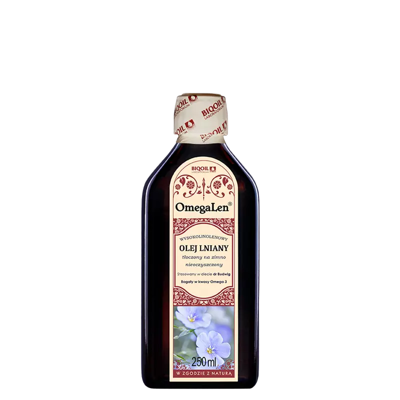 BIOOIL Olej lniany na zimno tłoczony budwigowy 250ml