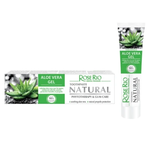 ROSE RIO Aloe Vera – Pasta do zębów z aloesem i propolisem, 65 ml