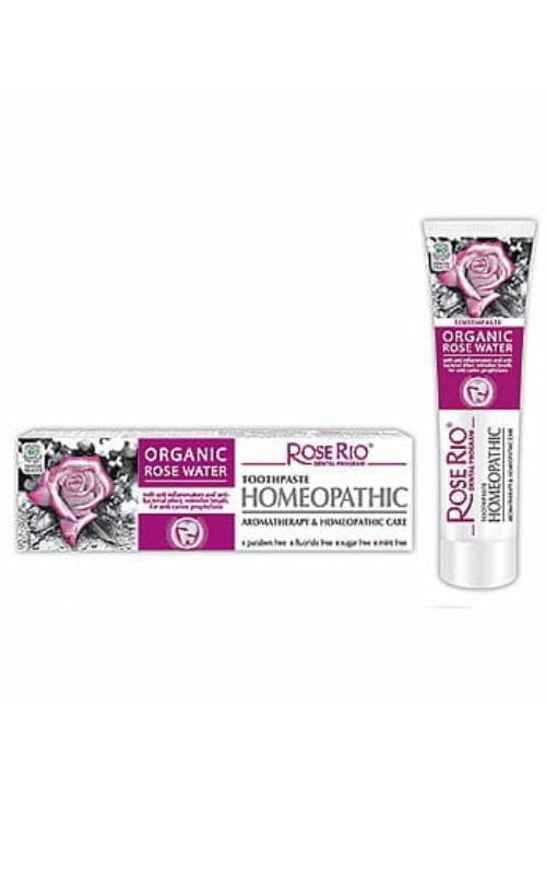 ROSE RIO Pasta do zębów HOMEOPATYCZNA z organiczną wodą różaną 65ml