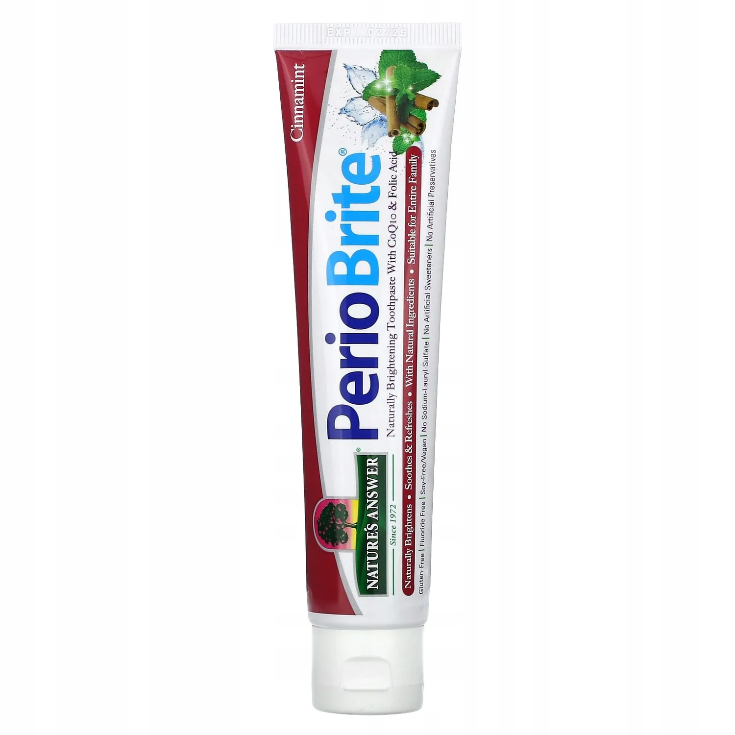 Nature’s Answer PerioBrite® – Pasta do zębów z ksylitolem i cynamonowo-miętowym aromatem 113,4 g