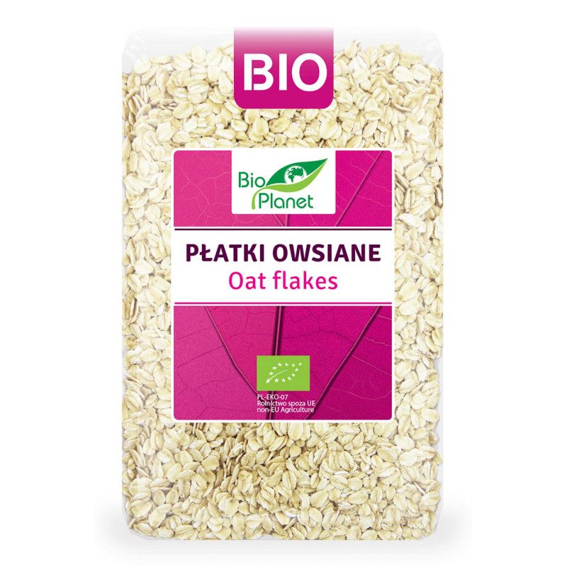 BIO PLANET PŁATKI OWSIANE BIO 1 kg