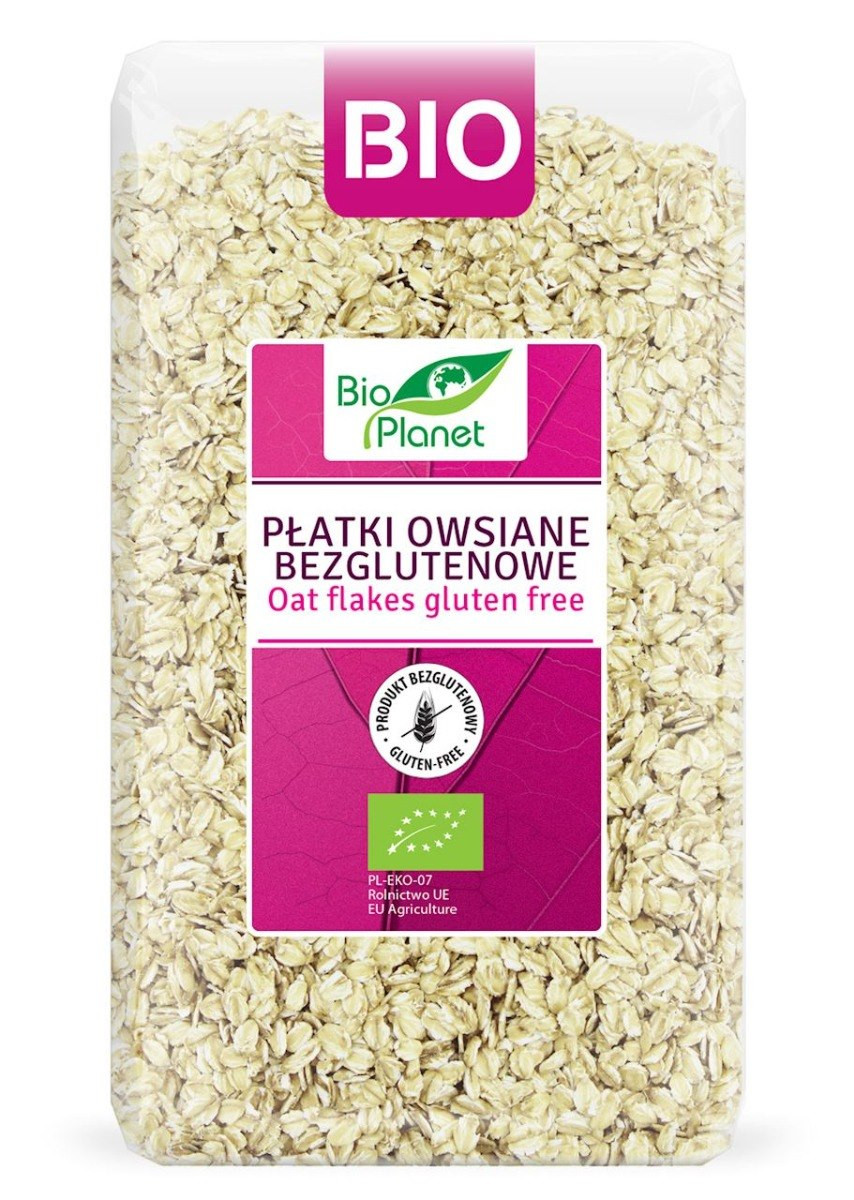 BIO PLANET Płatki Owsiane Bezglutenowe BIO – 600 g
