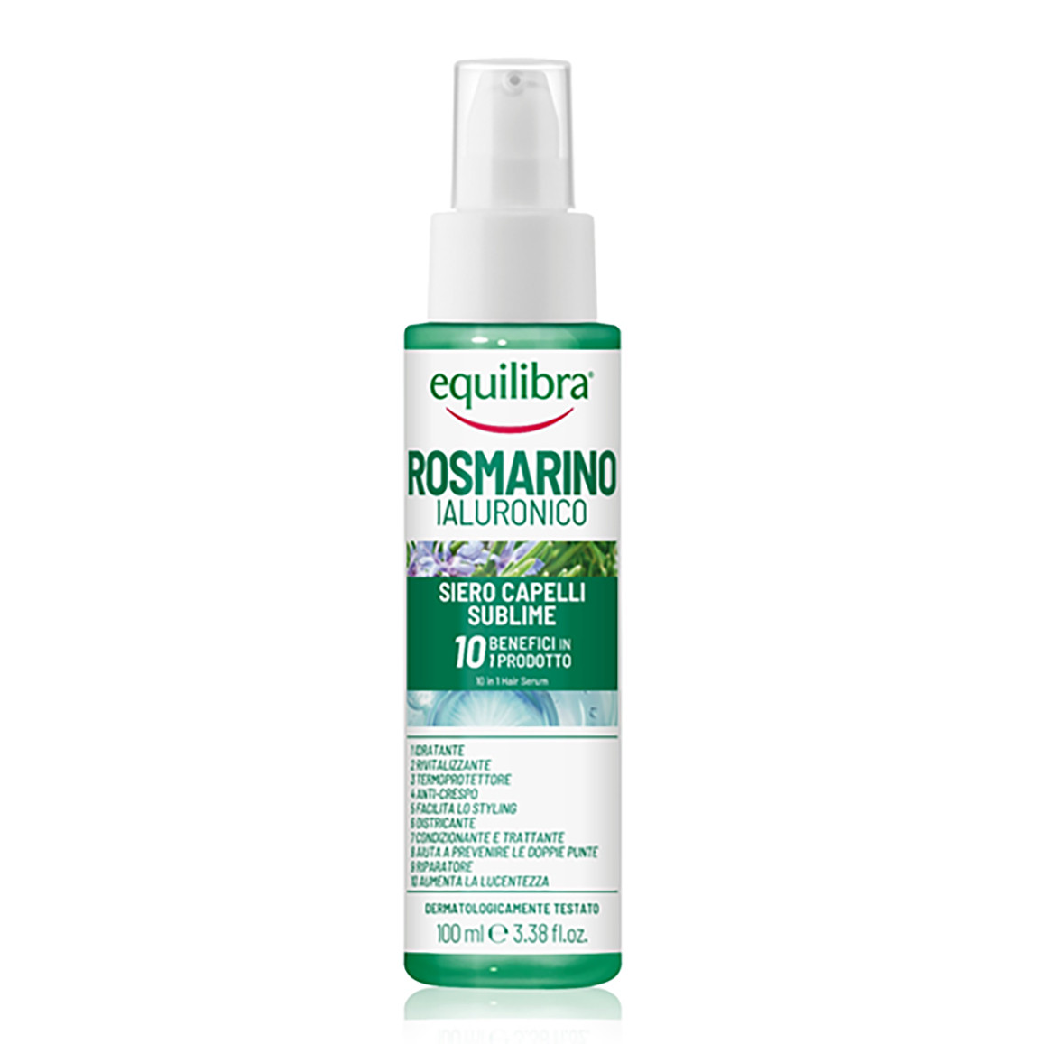 EQUILIBRA Serum do włosów z rozmarynem i kwasem hialuronowym 10w1 -100ml