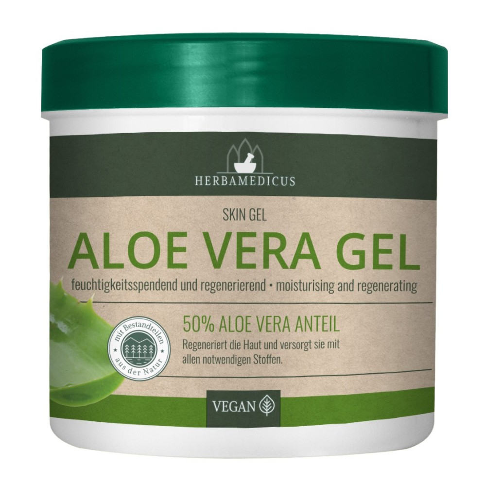 HERBAMEDICUS Aloe Vera Gel 50% – żel aloesowy do ciała, 250 ml