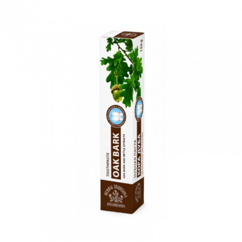 Herbal Traditions – pasta do zębów Kora Dębu i Pokrzywa, 150 g