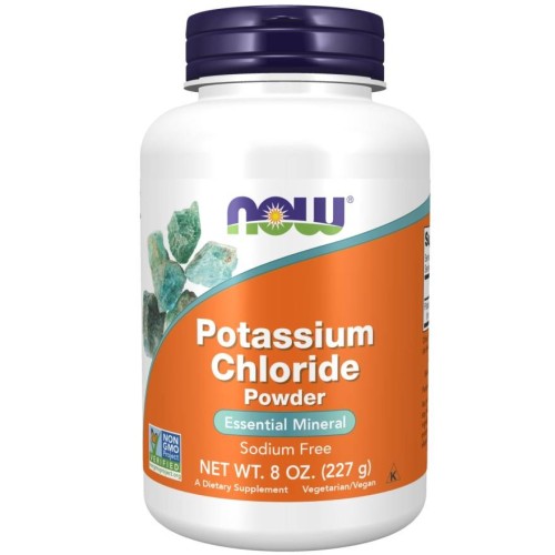 NOW Potassium Chloride powder chlorek potasu 227g