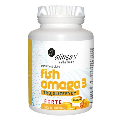 ALINESS Fish Omega 3 FORTE Trójglicerydy 500/250mg 60 kapsułek
