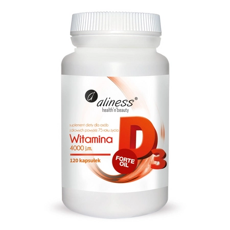 ALINESS Witamina D3 FORTE OIL 4000 IU – 120 kapsułek