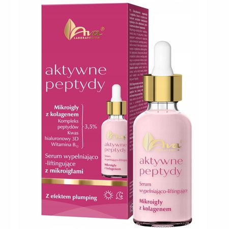 Ava Aktywne Peptydy Wypełniające Serum Do Twarzy Mikroigły z Kolagenem 30ml