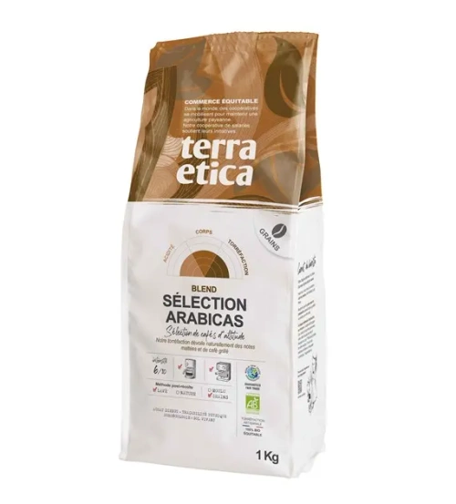 CAFE MICHEL Terra Etica - Kawa ziarnista arabica 100 % ECO selection fair trade 1 kg