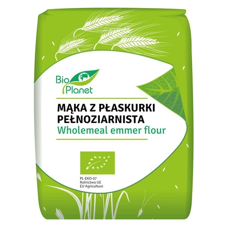 BIO PLANET Mąka z Płaskurki Pełnoziarnista 1 kg