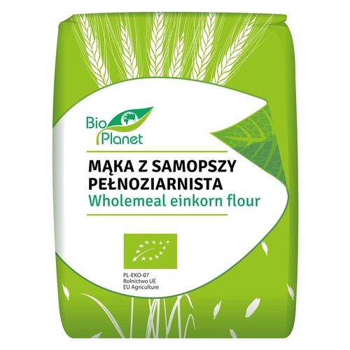 BIO PLANET Mąka z Samopszy Pełnoziarnista BIO 1 kg