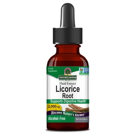 NATURE'S ANSWER Korzeń Lukrecji bez alkoholu 30 ml