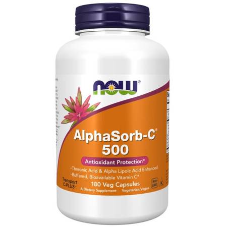 NOW FOODS  AlphaSorb-C  500 mg 180 vcaps
