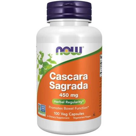 NOW FOODS  Cascara Sagrada  450 mg 100 vcaps