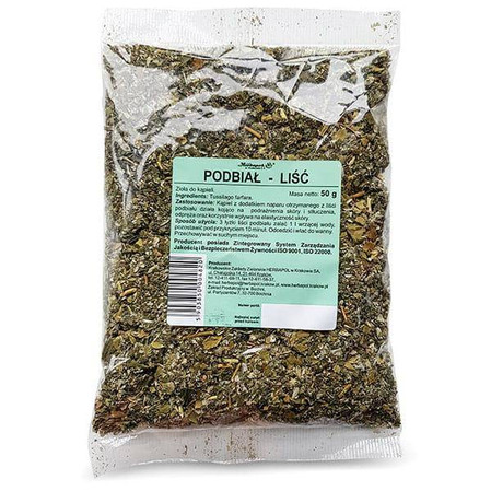 Herbapol Kraków Podbiał Liść – zioło do kąpieli, 50 g