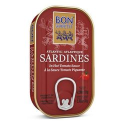 BON APPETIT Sardynki Portugalskie w pikantnym sosie pomidorowym  120g