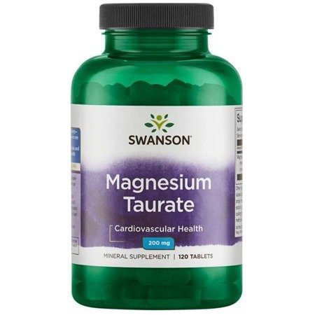 SWANSON Magnesium Taurate - Taurynian Magnezu 100mg 120tabl