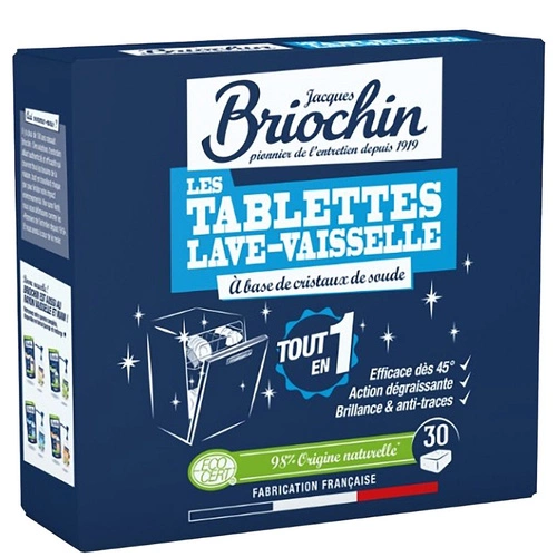 BRIOCHIN Tabletki do Zmywarek Silnie Odtłuszczające ECO 30 szt.