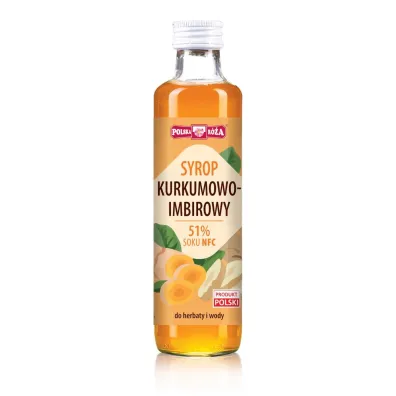 POLSKA RÓŻA Syrop Kurkumowo - Imbirowy 250ml