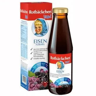 RABENHORST Rumiane Policzki  żelazo w formie soku owocowego 450 ml