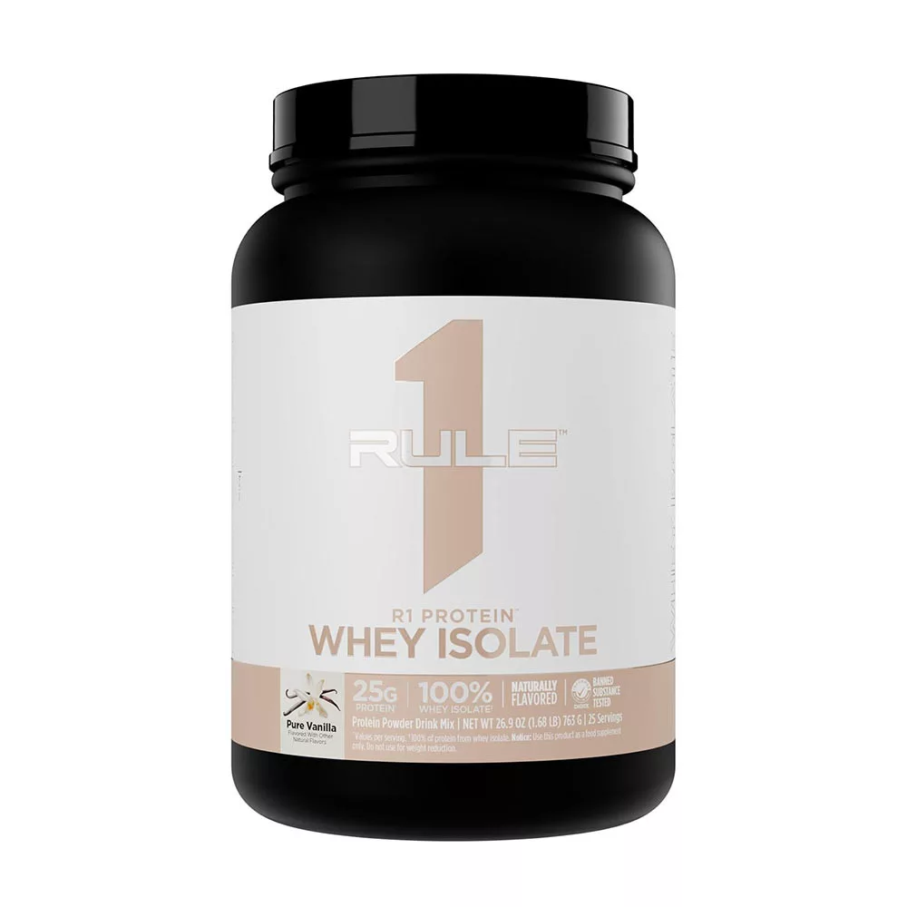 Rule1 Naturally Flavored R1 Protein Whey Isolate - naturalnie aromatyzowany izolat białka 763 g,
