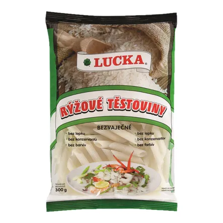 LUCKA Makaron ryżowy - Rurka duża,  bezglutenowy 300 gram