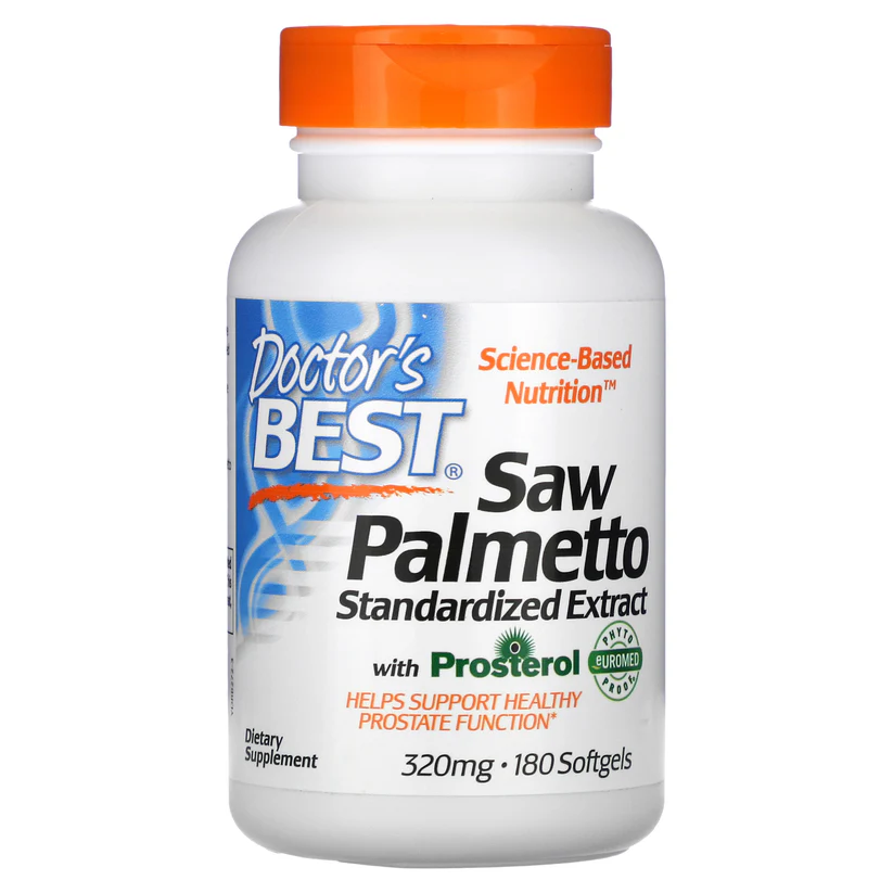 Doctor’s Best Saw Palmetto Extract with Prosterol® 320 mg – 180 softgeli