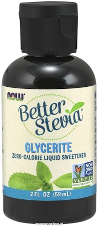 NOW FOODS  Batter Stevia Organic Glycerite  59 ml