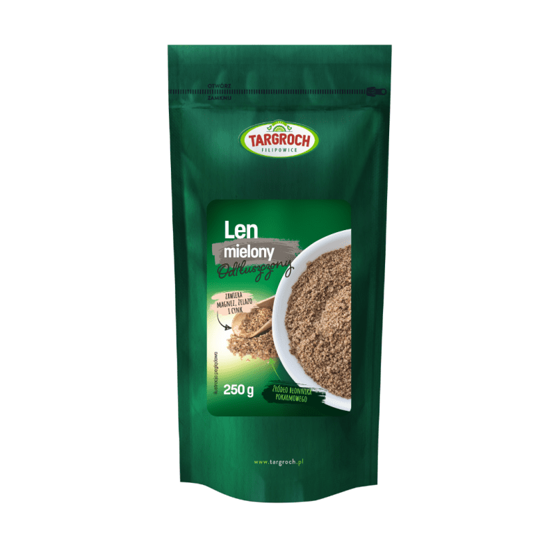 TARGROCH Len mielony odtłuszczony 250g