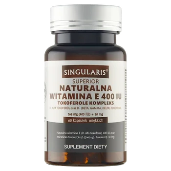 SINGULARIS Superior Naturalna Witamina E 400 Tokoferole Kompleks 60 kapsułek
