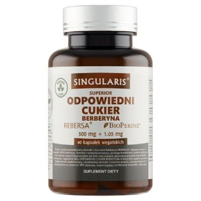 SINGULARIS Odpowiedni cukier BERBERYNA 500MG 60 KAP