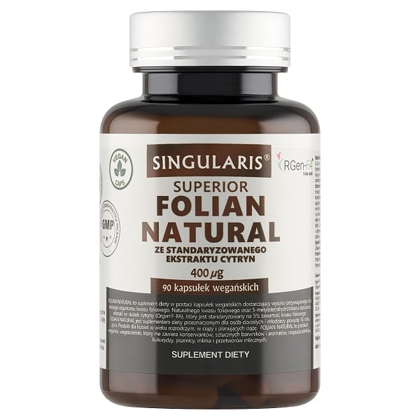 SINGULARIS Folian Natural 400mcg  Orgen-FA™  90 vege kap