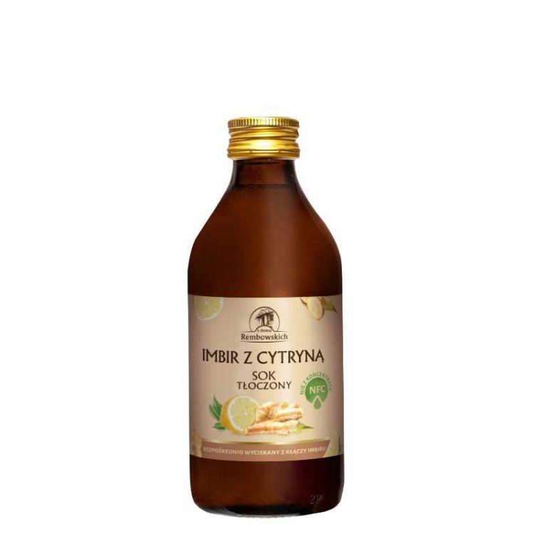 REMBOWSCY Sok 100% imbir z cytryną tłoczony 250ml