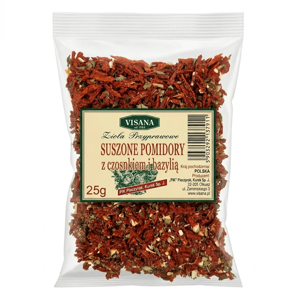VISANA Suszone pomidory z Czosnkiem Niedźwiedzim 25g