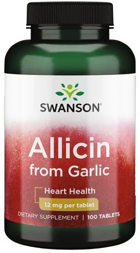 SWANSON ALLICIN alicyna z czosnku 12mg 100 tab
