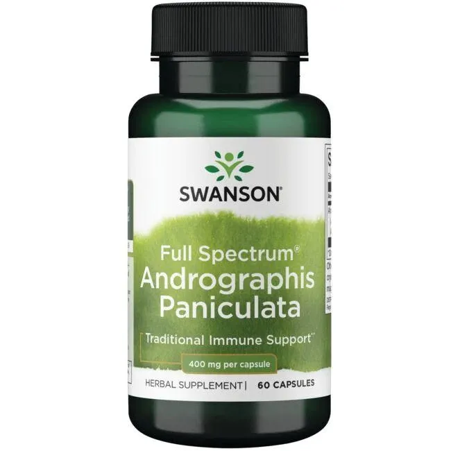 SWANSON Andrographis Paniculata, 400mg, 60 kapsułek