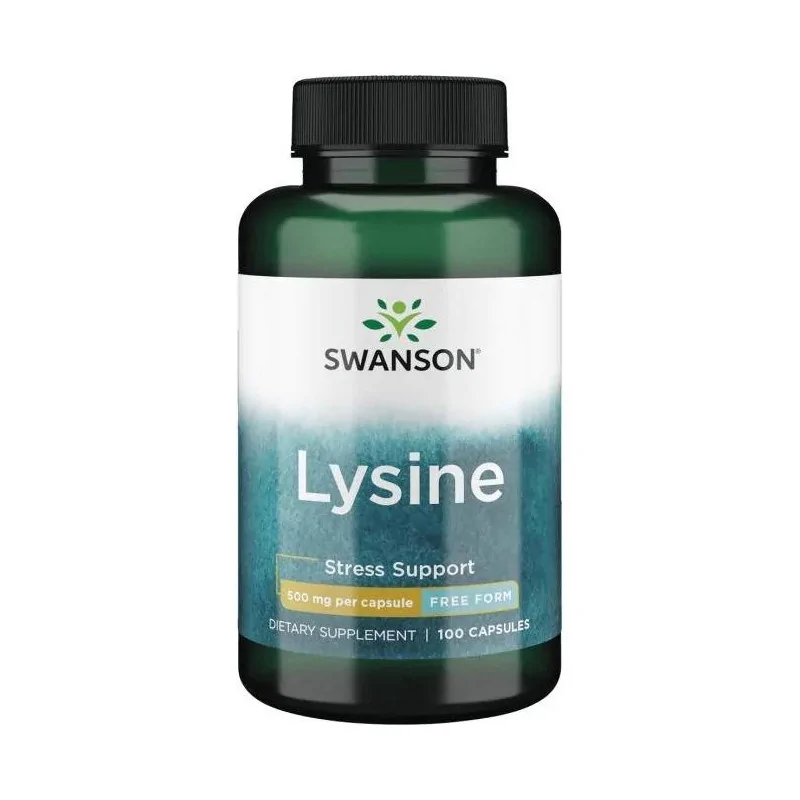 SWANSON L-lysine, lizyna 500mg 100 cap