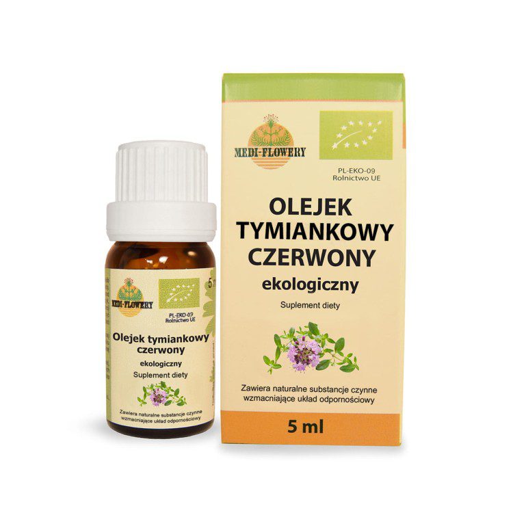 MEDI-FLOWERY Olejek tymiankowy czerwony ekologiczny 5 ml
