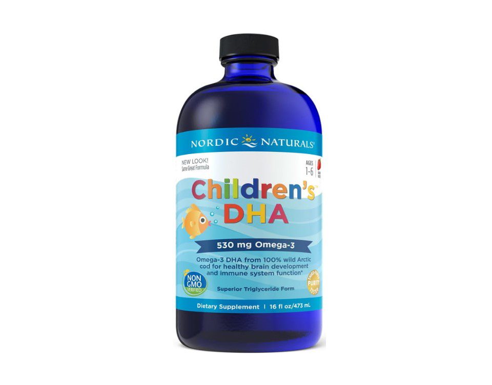 NORDIC NATURALS Children's DHA Omega-3, dla dzieci 1-6 lat, smak truskawkowy 473ml