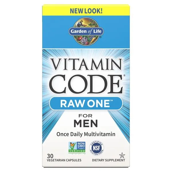GARDEN OF LIFE Vitamin Code Raw One for Men once daily multi 30vcap
