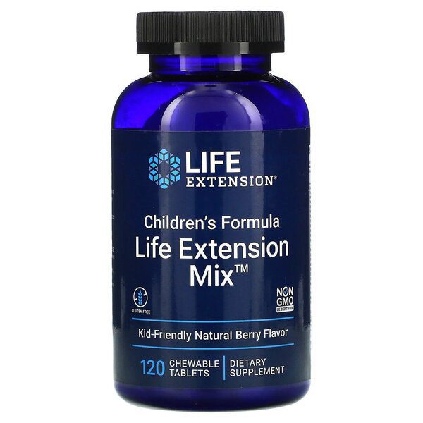 LIFE EXTENSION Children's formula witaminy dla dzieci 120 tab do ssania