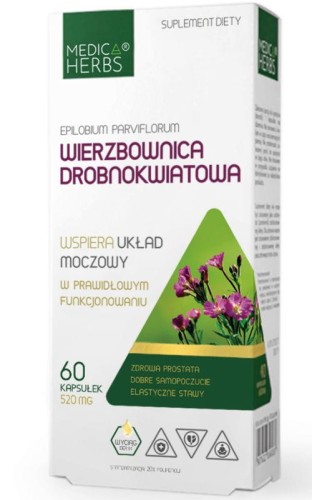 MEDICA HERBS Wierzbownica Drobnokwiatowa 520 mg 60 kapsułek