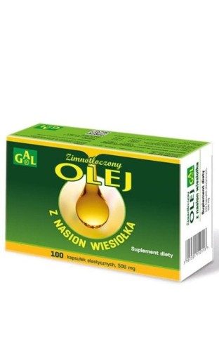 GAL Zimnotłoczony Olej z Nasion Wiesiołka 500mg 100 kapsułek