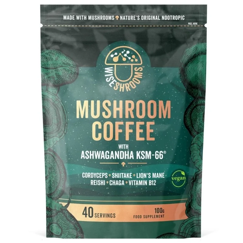 Wiseshrooms Mushroom Coffee with Ashwagandha 100 g