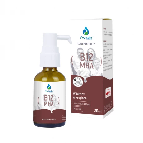 ALINESS Witamina B12 Trzy Formy MHA 200 µg w kroplach – 30 ml