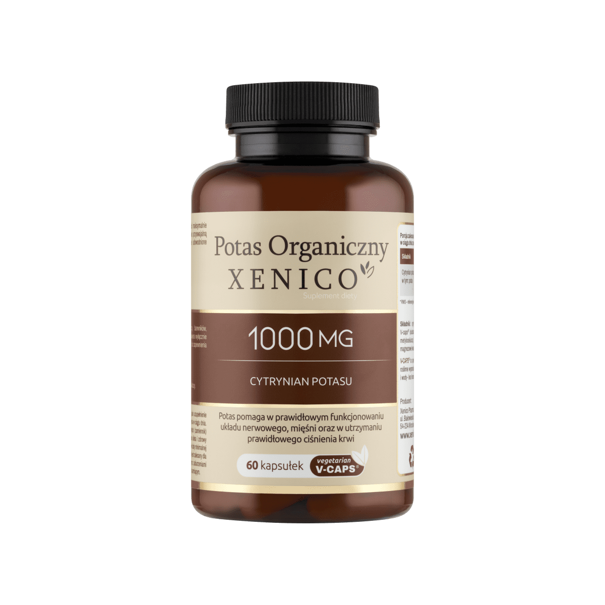 XENICO Cytrynian Potasu 1000mg 60 kapsułek